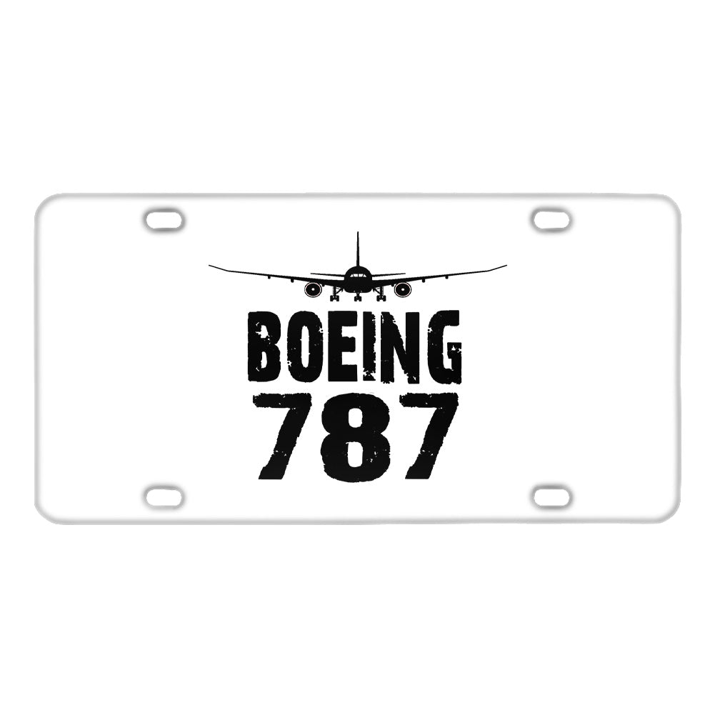 Boeing 787 & Plane Designed Metal (License) Plates