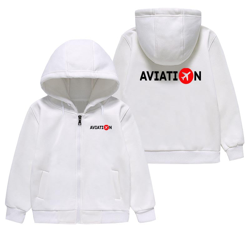 Aviation Designed "CHILDREN" Zipped Hoodies