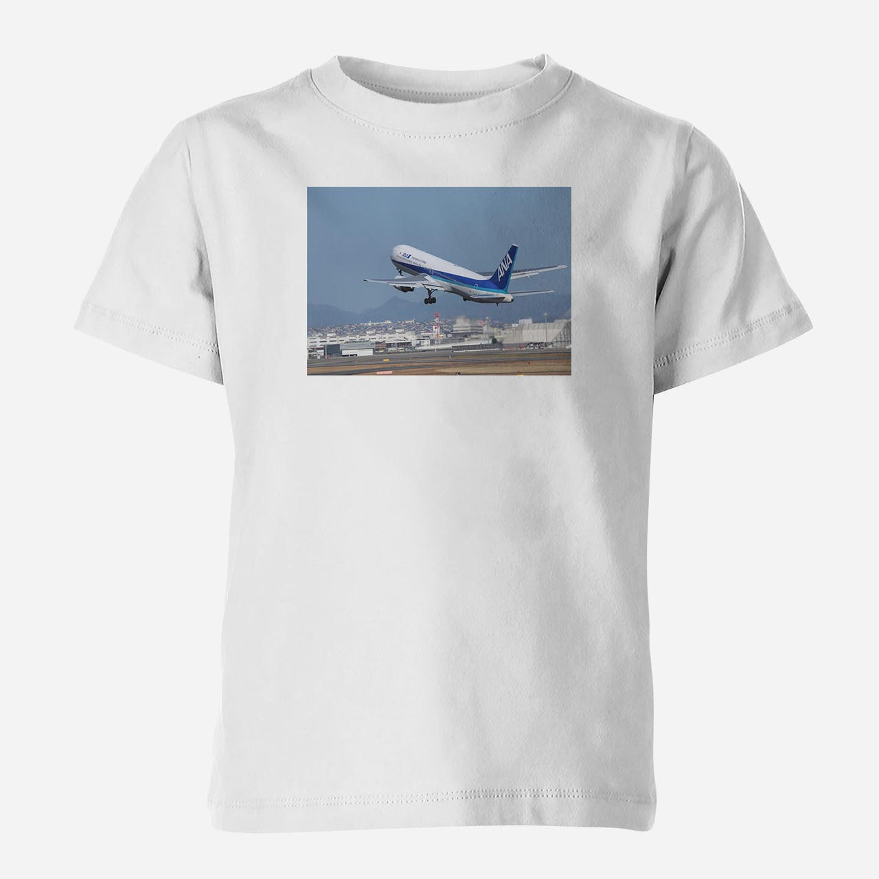 Departing ANA's Boeing 767 Designed Children T-Shirts