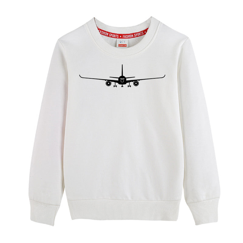 Airbus A350 Silhouette Designed "CHILDREN" Sweatshirts