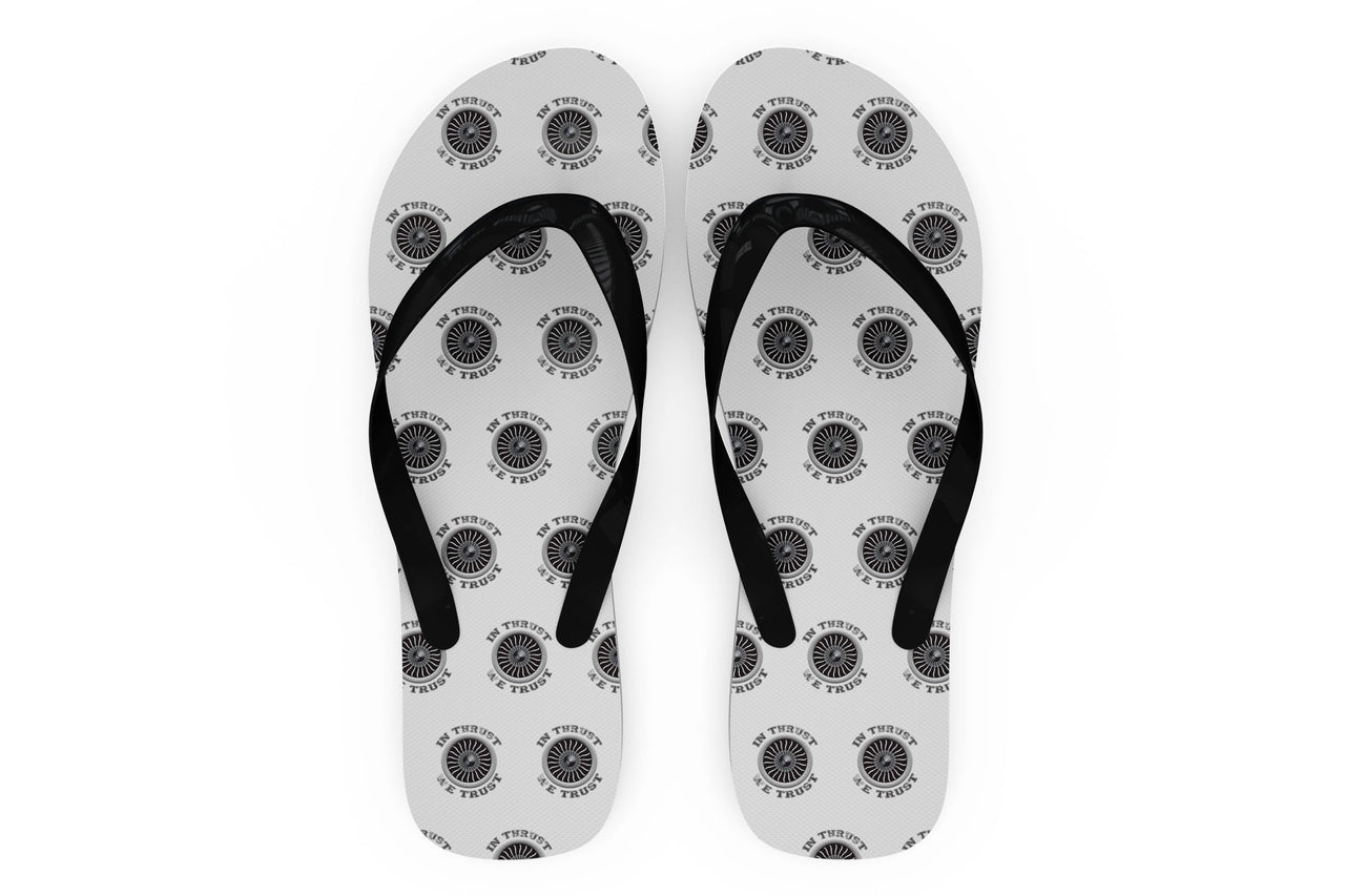 In Thrust We Trust (Vol 2) Designed Slippers (Flip Flops)