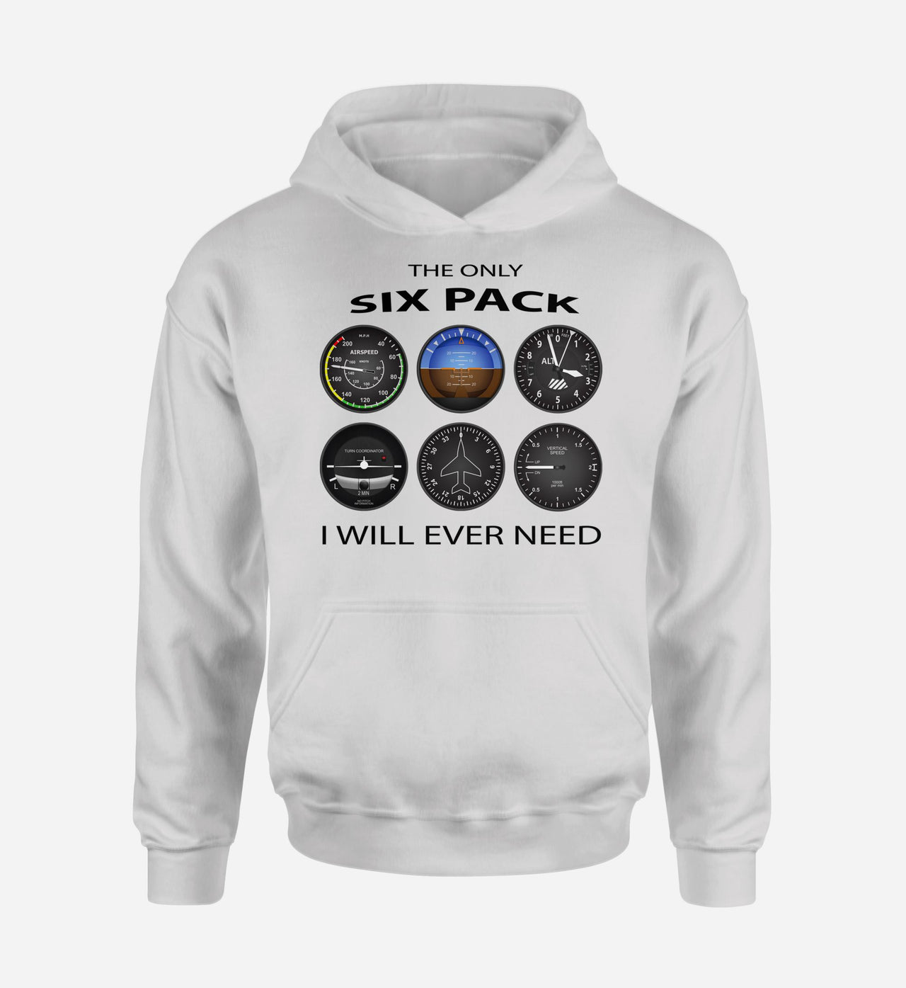 The Only Six Pack I Will Ever Need Designed Hoodies