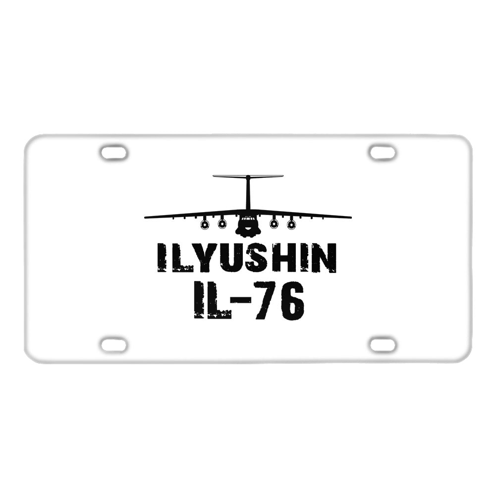 ILyushin IL-76 & Plane Designed Metal (License) Plates