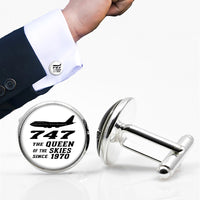 Thumbnail for Boeing 747 - Queen of the Skies (2) Designed Cuff Links