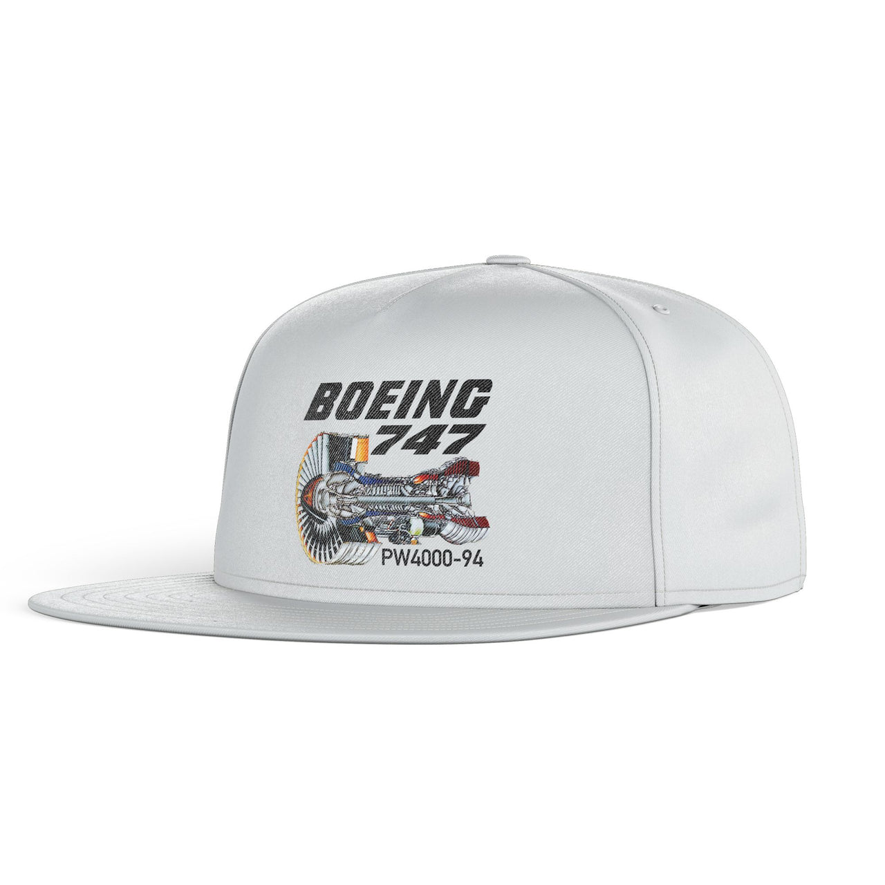 Boeing 747 & PW4000-94 Engine Designed Snapback Caps & Hats