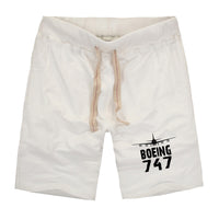 Thumbnail for Boeing 747 & Plane Designed Cotton Shorts