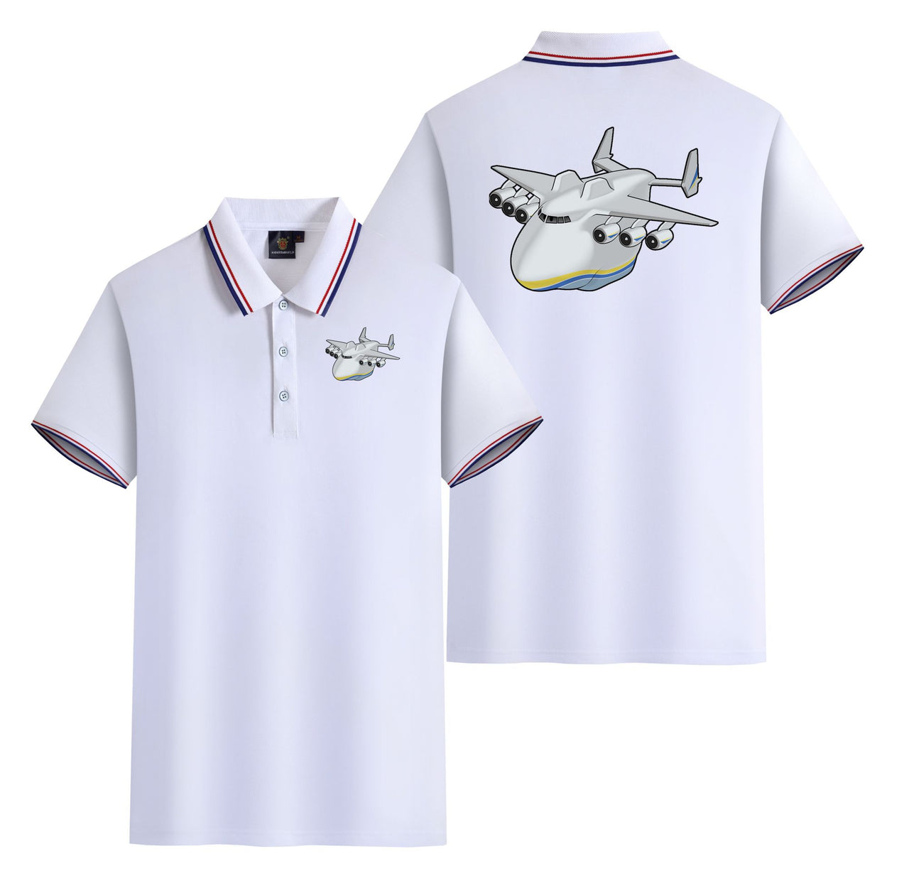 Antonov 225 (2) Designed Stylish Polo T-Shirts (Double-Side)