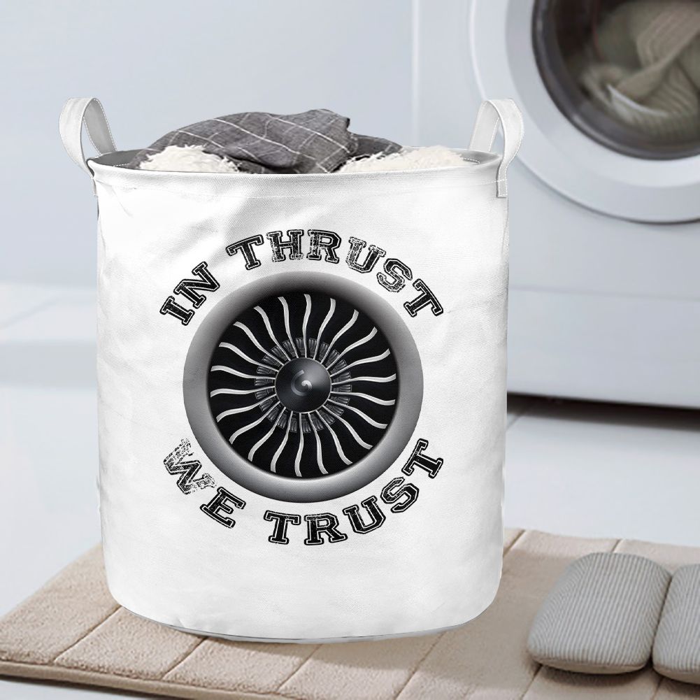 In Thrust We Trust (Vol 2) Designed Laundry Baskets