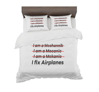 Thumbnail for I Fix Airplanes Designed Bedding Sets