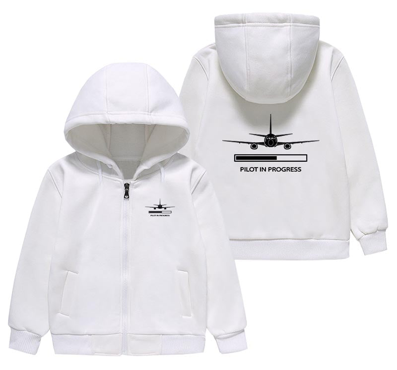 Pilot In Progress Designed "CHILDREN" Zipped Hoodies