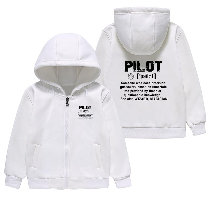 Pilot [Noun] Designed "CHILDREN" Zipped Hoodies