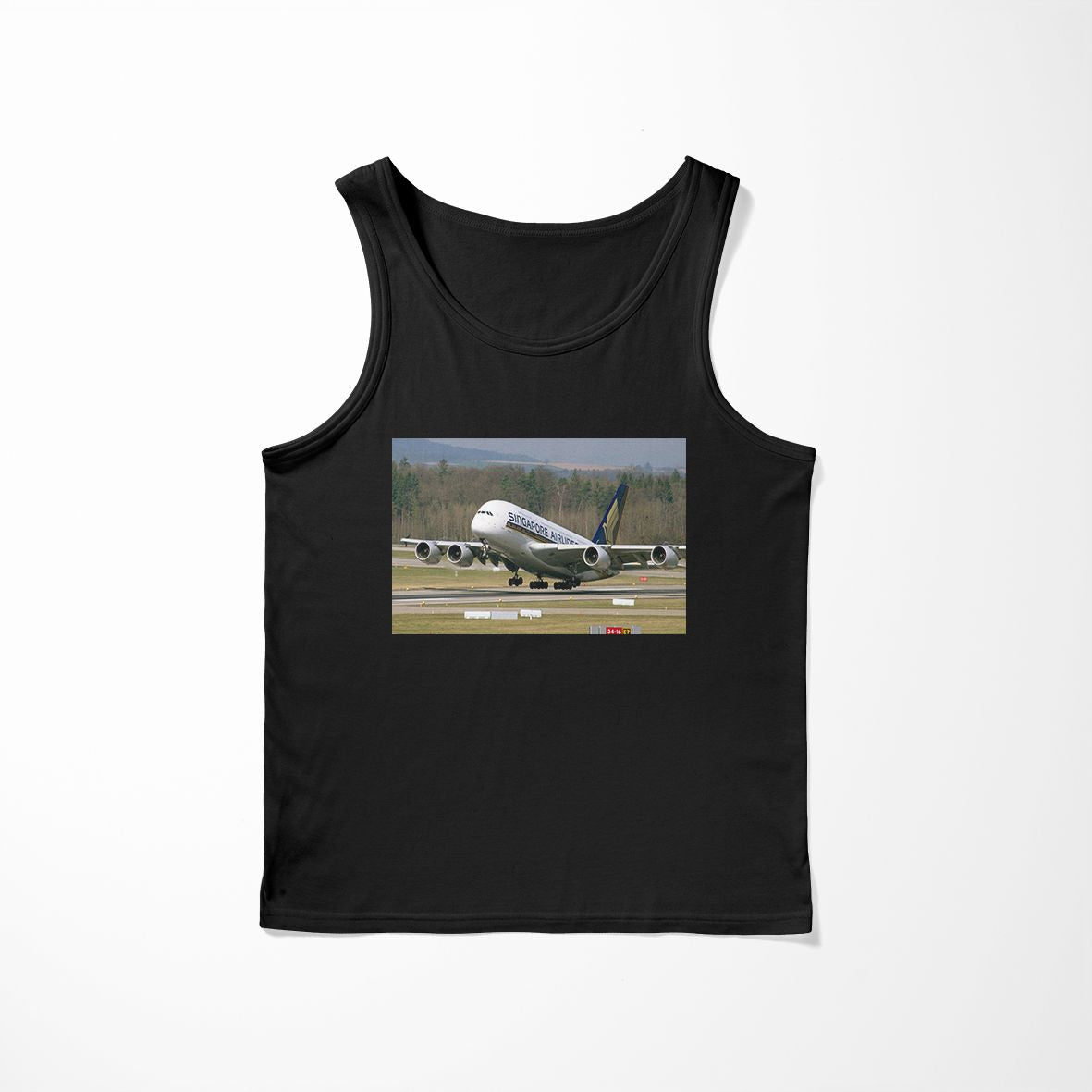 Departing Singapore Airlines A380 Designed Tank Tops