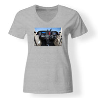 Thumbnail for Cessna 172 Cockpit Designed V-Neck T-Shirts