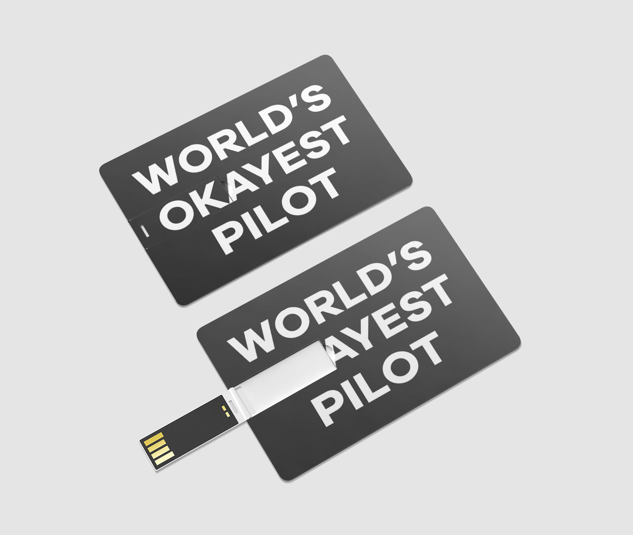 World's Okayest Pilot Designed USB Cards