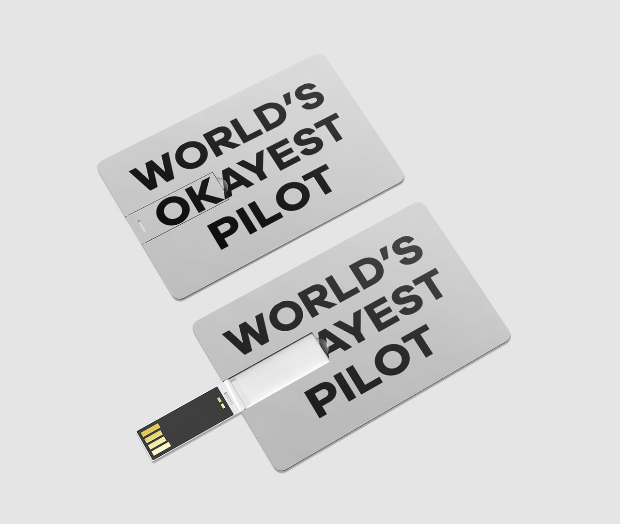 World's Okayest Pilot Designed USB Cards