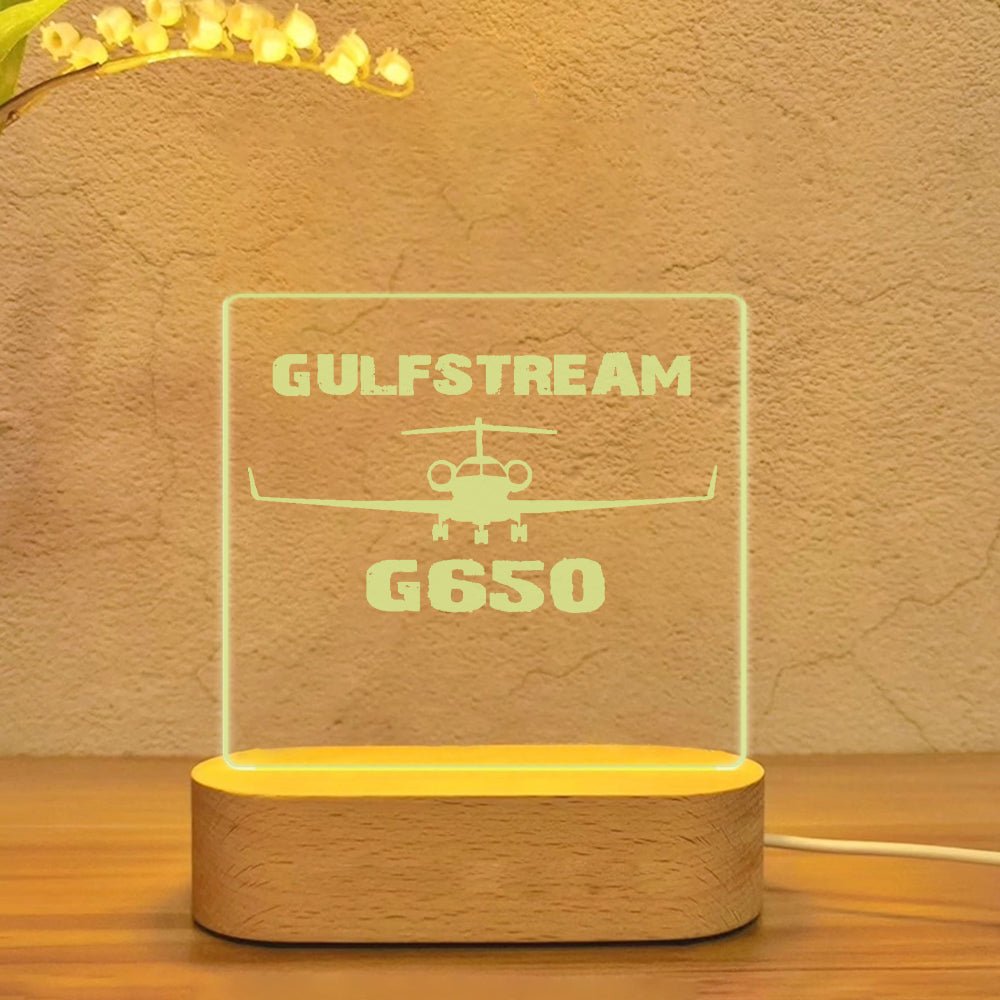 Gulfstream G650 & Plane Designed Night Lamp