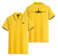 Thumbnail for McDonnell Douglas MD-11 Silhouette Plane Designed Stylish Polo T-Shirts (Double-Side)