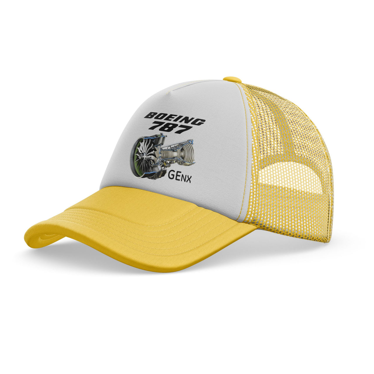 Boeing 787 & GENX Engine Designed Trucker Caps & Hats