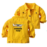 Thumbnail for The Cessna 152 Designed Children Denim Jackets