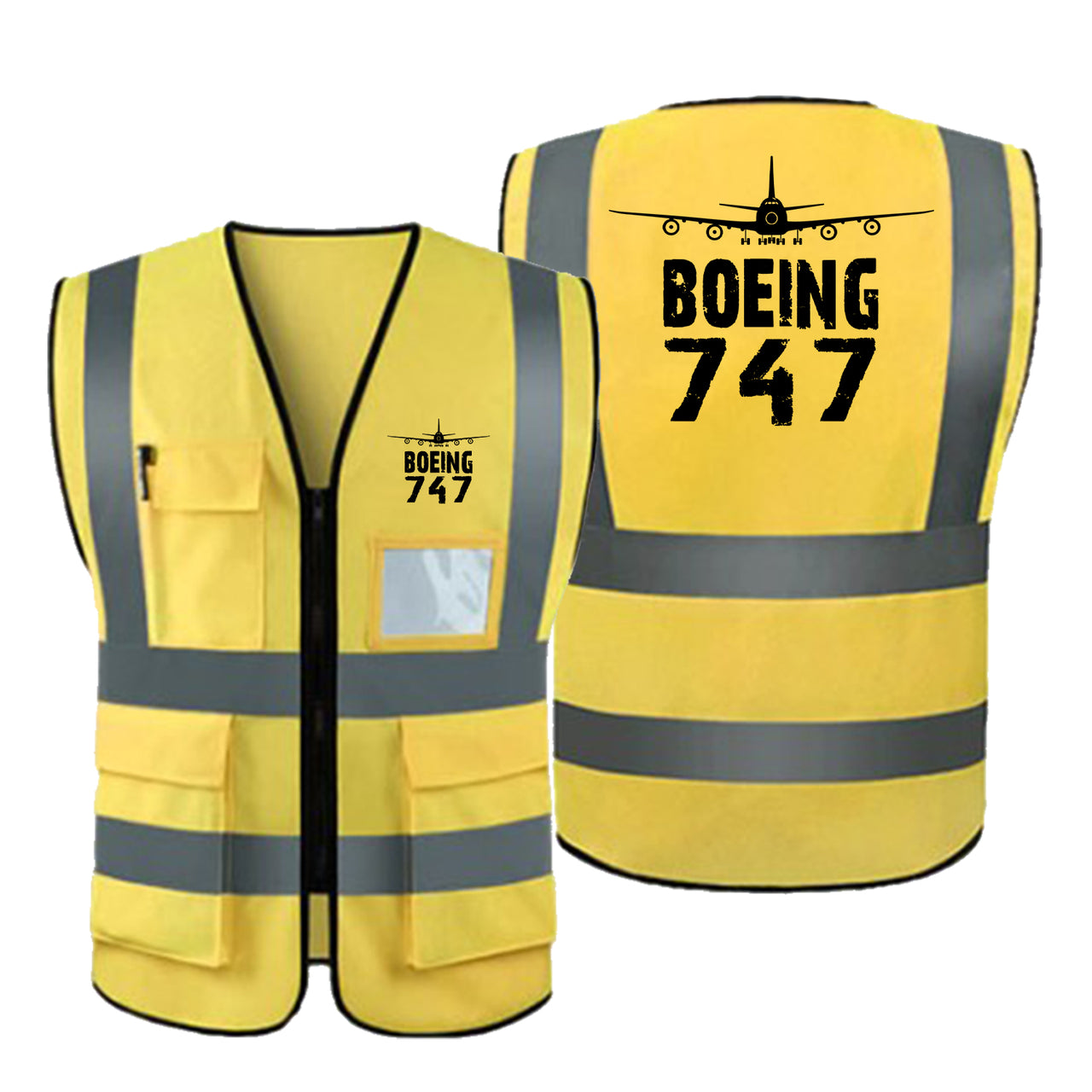 Boeing 747 & Plane Designed Reflective Vests