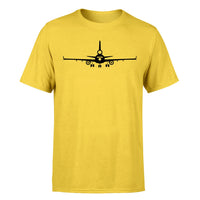 Thumbnail for McDonnell Douglas MD-11 Silhouette Plane Designed T-Shirts