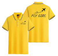 Thumbnail for Just Fly It & Fly Girl Designed Stylish Polo T-Shirts (Double-Side)