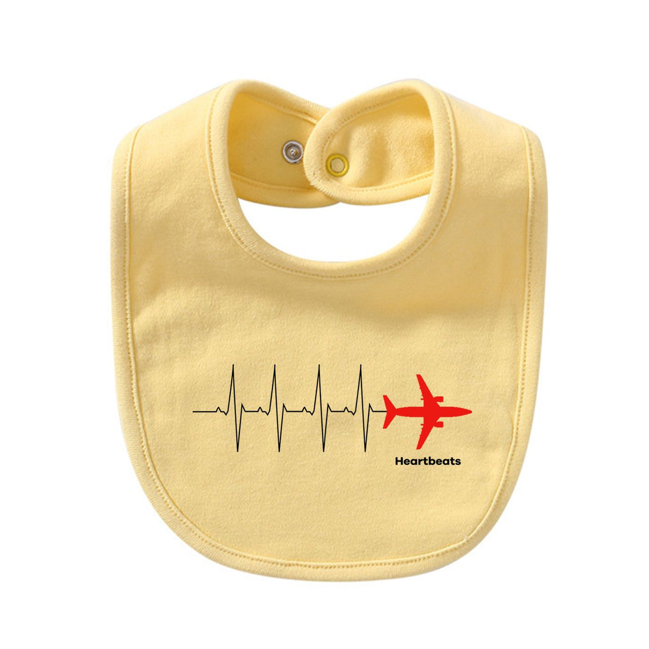 Aviation Heartbeats Designed Baby Saliva & Feeding Towels