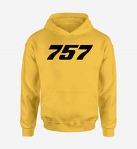 Thumbnail for 757 Flat Text Designed Hoodies