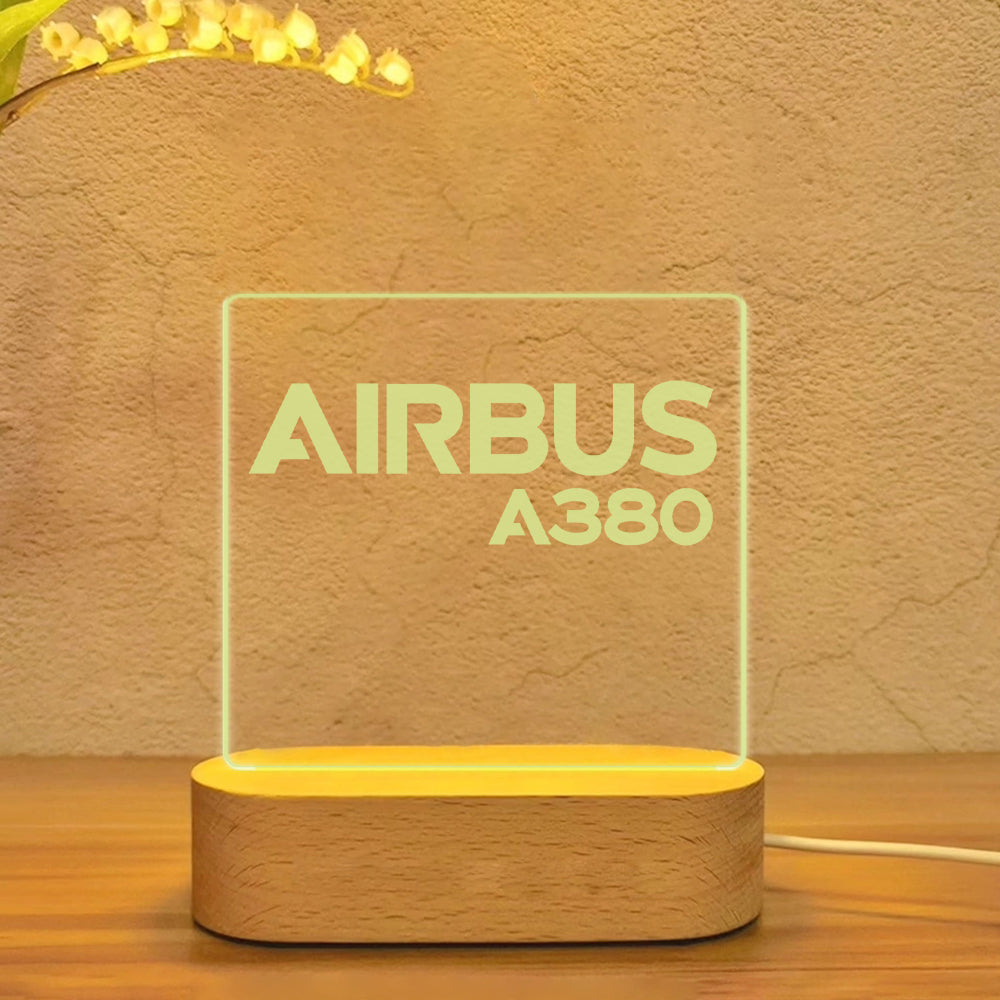 Airbus A380 & Text Designed Night Lamp