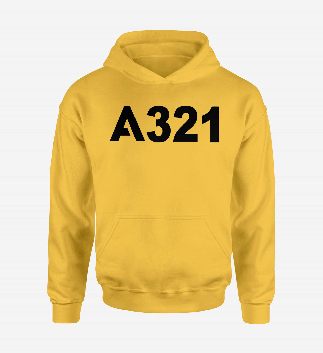 A321 Flat Text Designed Hoodies