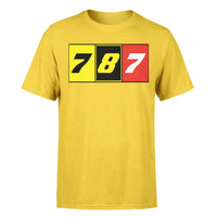 Thumbnail for Flat Colourful 787 Designed T-Shirts