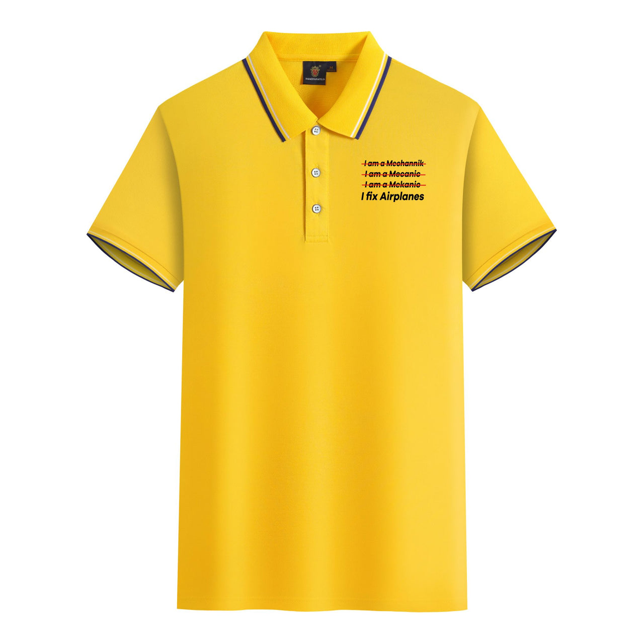 I Fix Airplanes Designed Stylish Polo T-Shirts