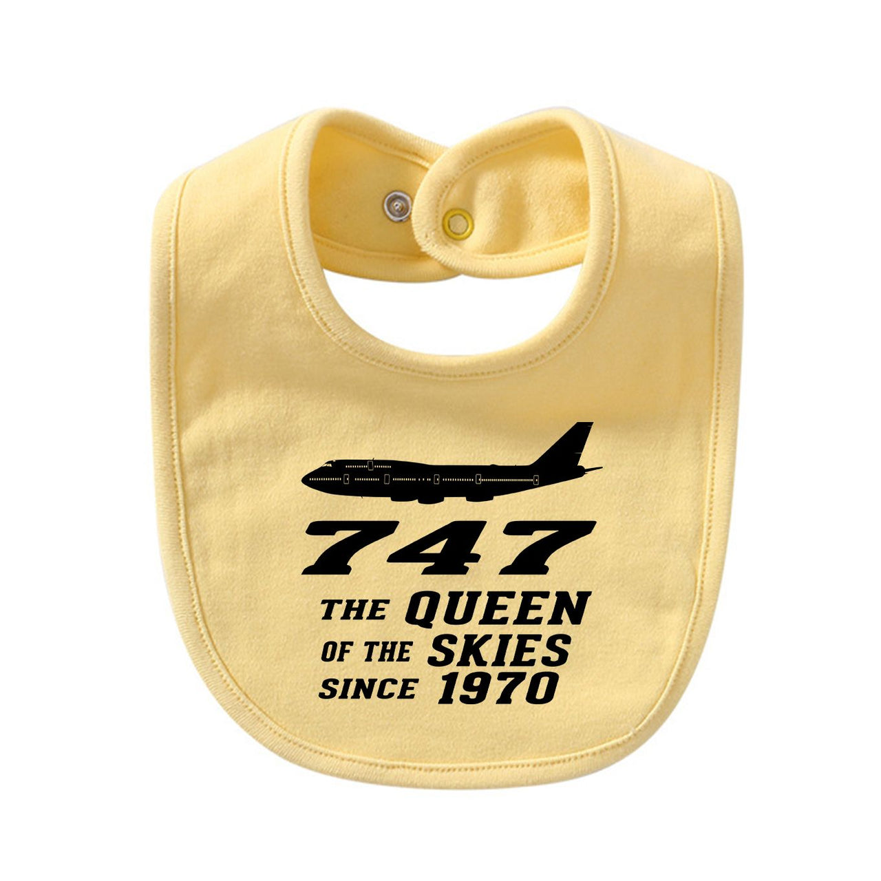 Boeing 747 - Queen of the Skies (2) Designed Baby Saliva & Feeding Towels