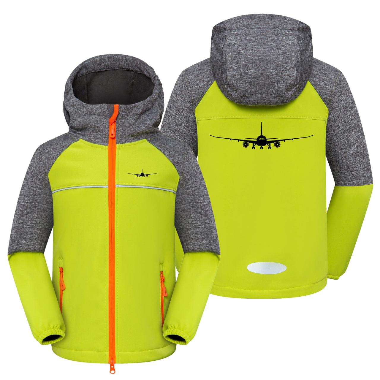 Boeing 787 Silhouette Designed Children Polar Style Jackets