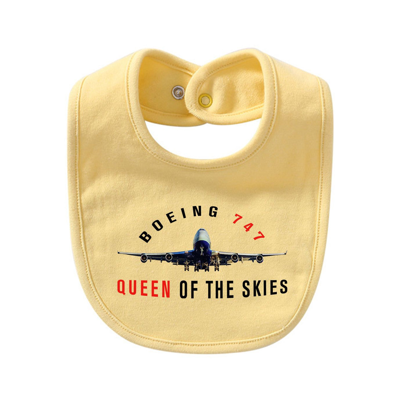 Boeing 747 Queen of the Skies Designed Baby Saliva & Feeding Towels