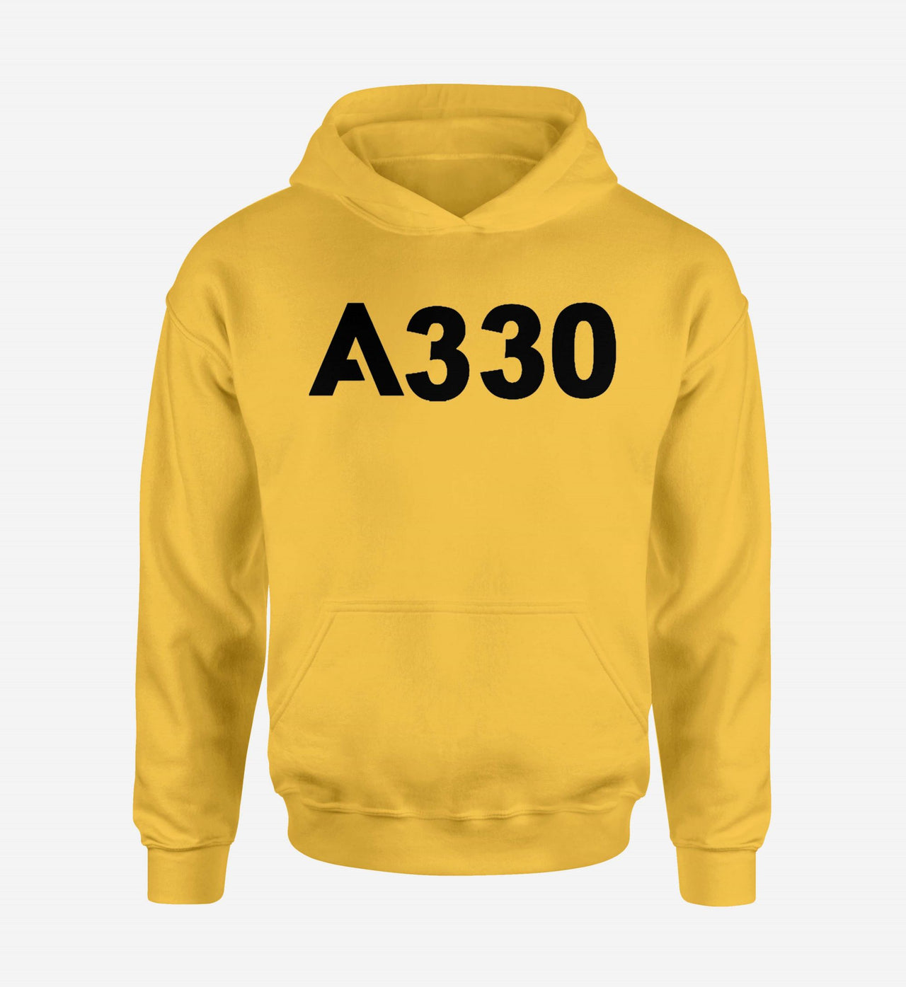 A330 Flat Text Designed Hoodies