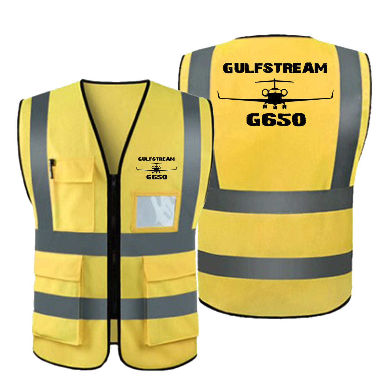 Gulfstream G650 & Plane Designed Reflective Vests