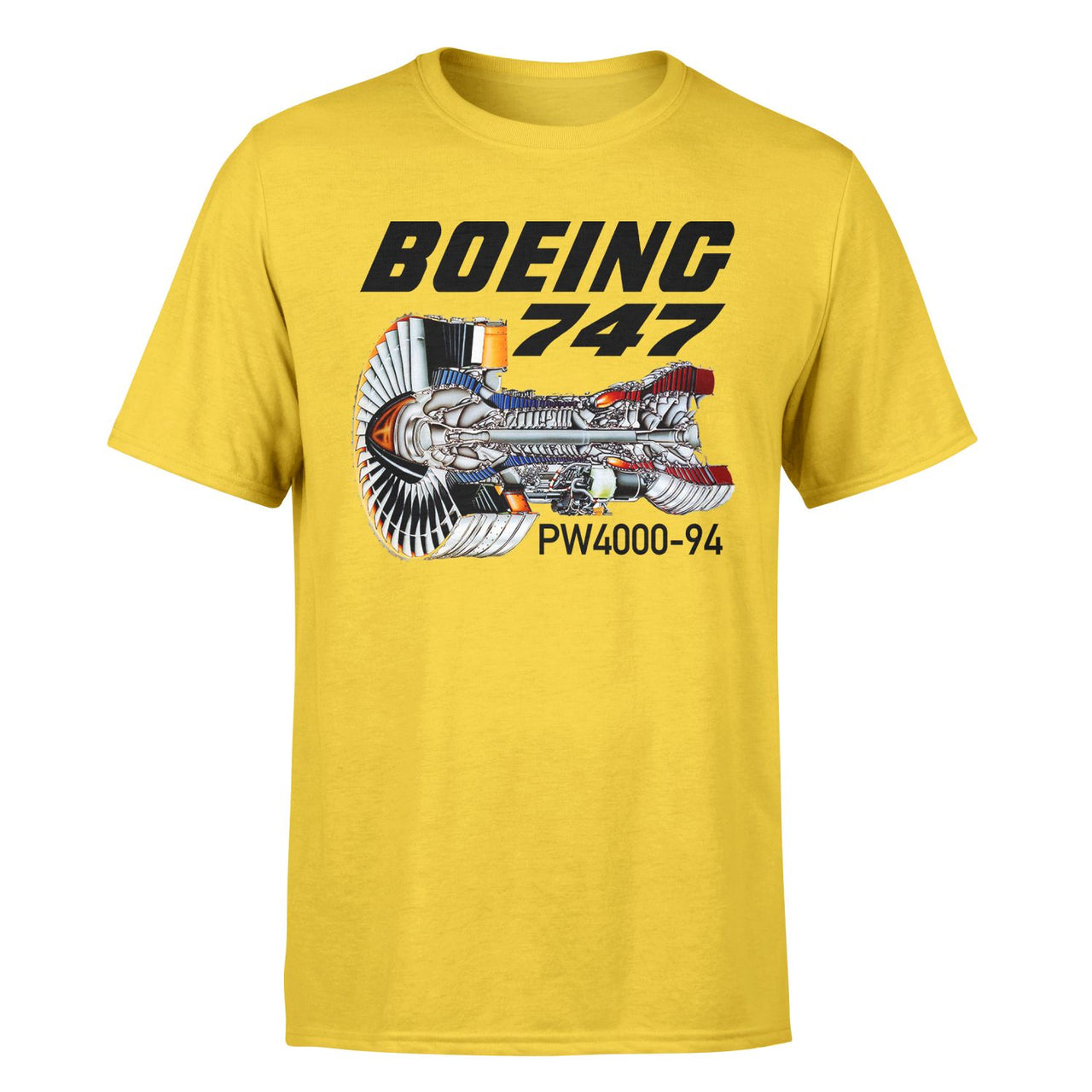 Boeing 747 & PW4000-94 Engine Designed T-Shirts