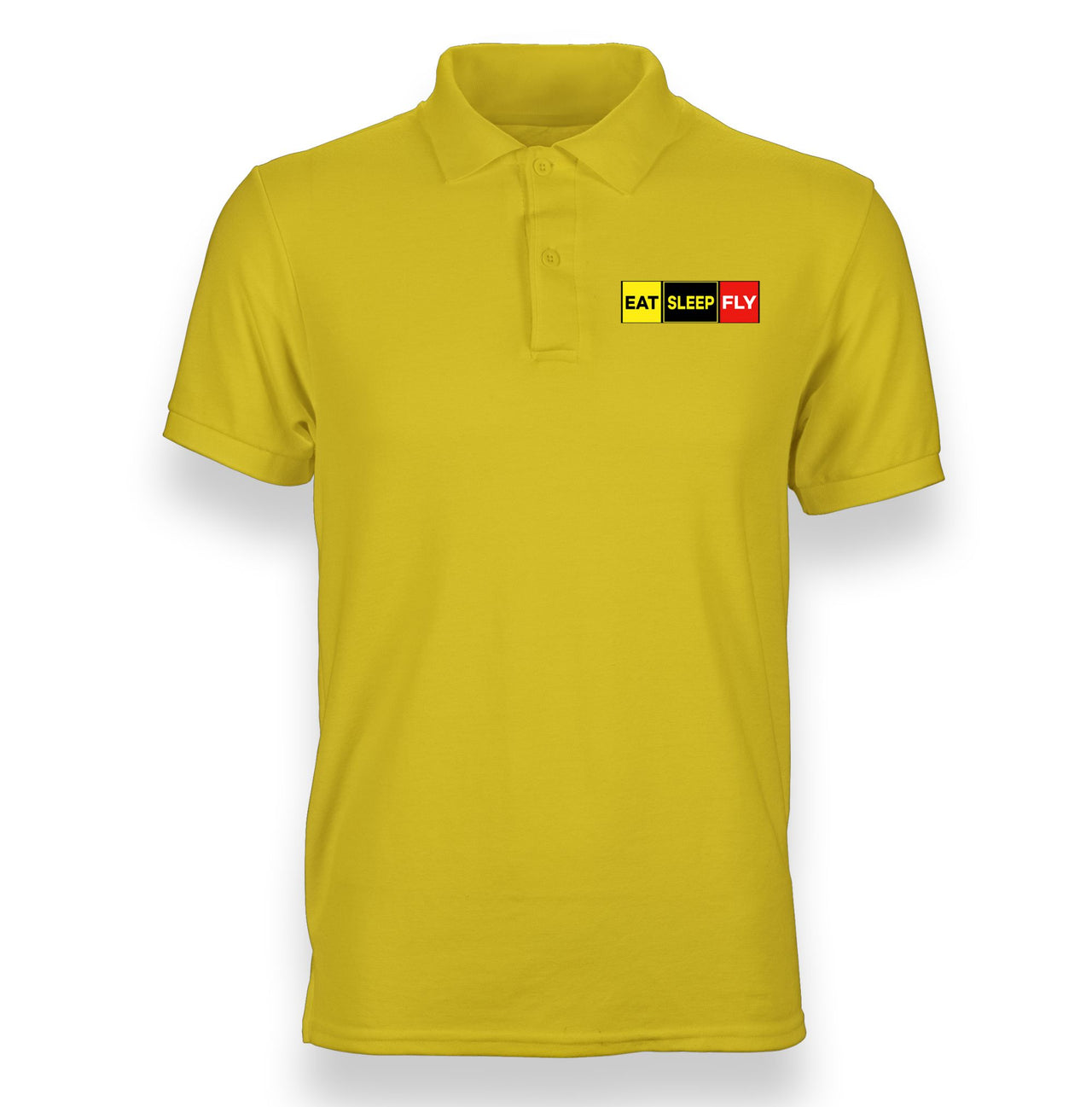 Eat Sleep Fly (Colourful) Designed "WOMEN" Polo T-Shirts