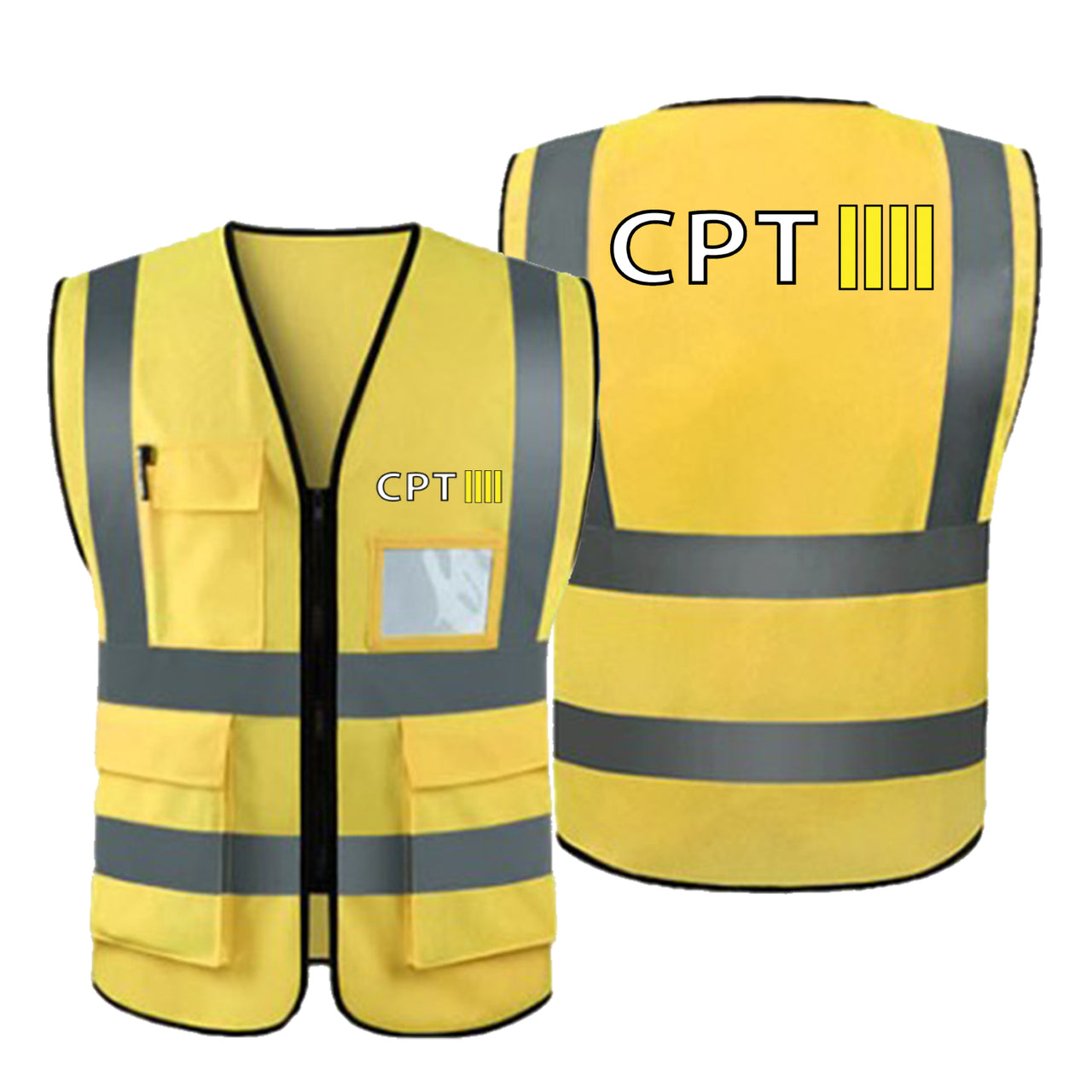 CPT & 4 Lines Designed Reflective Vests