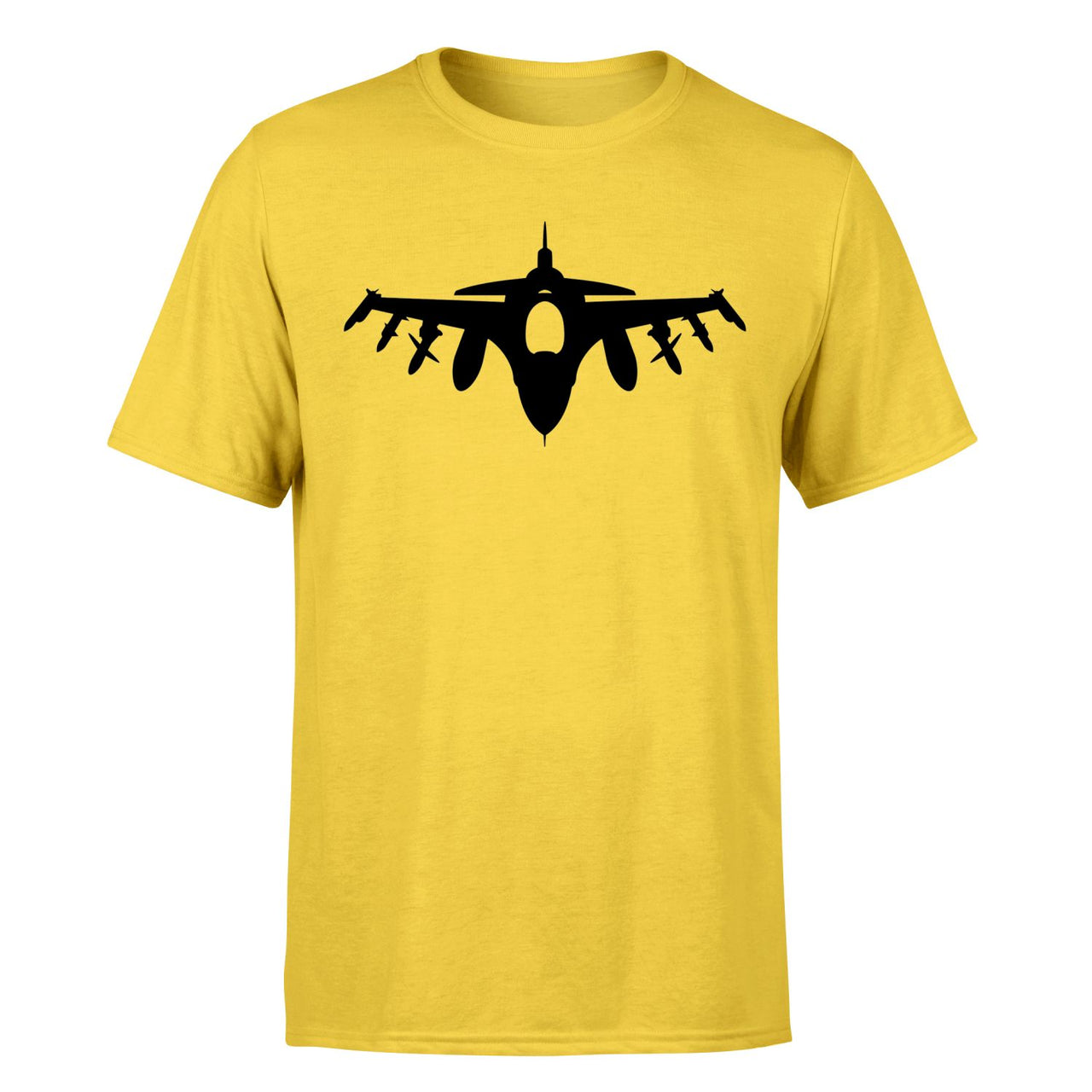 Fighting Falcon F16 Silhouette Designed T-Shirts