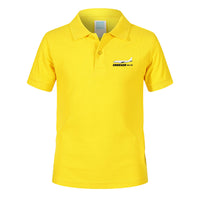 Thumbnail for The Embraer ERJ-175 Designed Children Polo T-Shirts