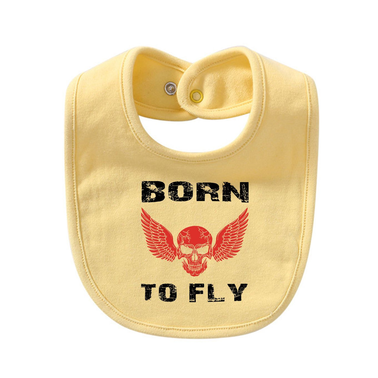 Born To Fly SKELETON Designed Baby Saliva & Feeding Towels