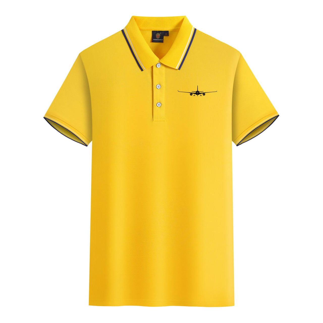 Airbus A350 Silhouette Designed Stylish Polo T-Shirts