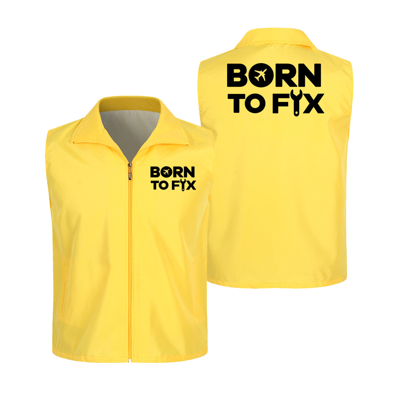 Born To Fix Airplanes Designed Thin Style Vests