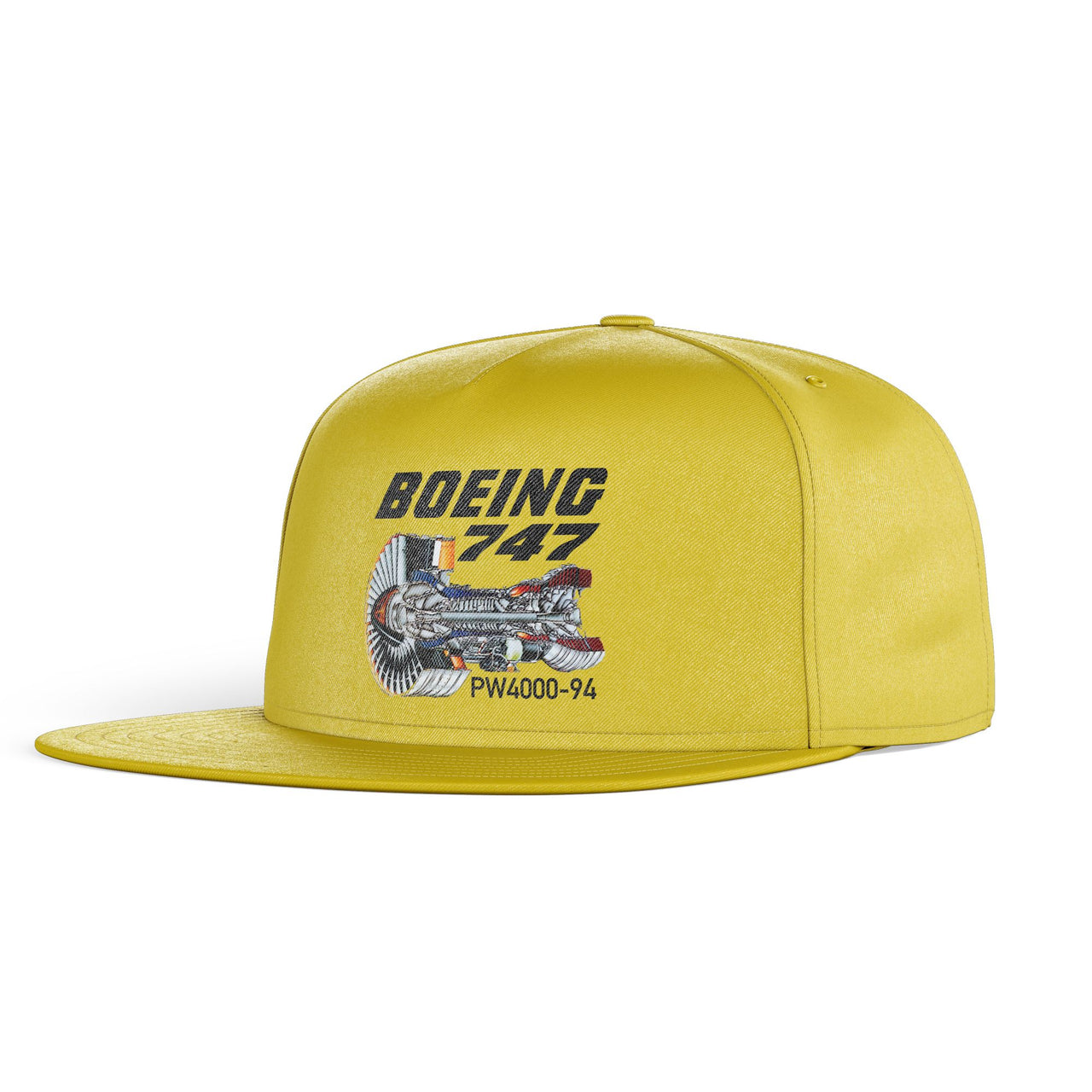 Boeing 747 & PW4000-94 Engine Designed Snapback Caps & Hats