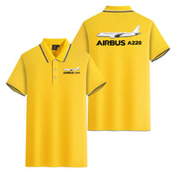 Thumbnail for The Airbus A220 Designed Stylish Polo T-Shirts (Double-Side)