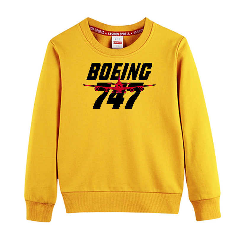 Amazing Boeing 747 Designed "CHILDREN" Sweatshirts