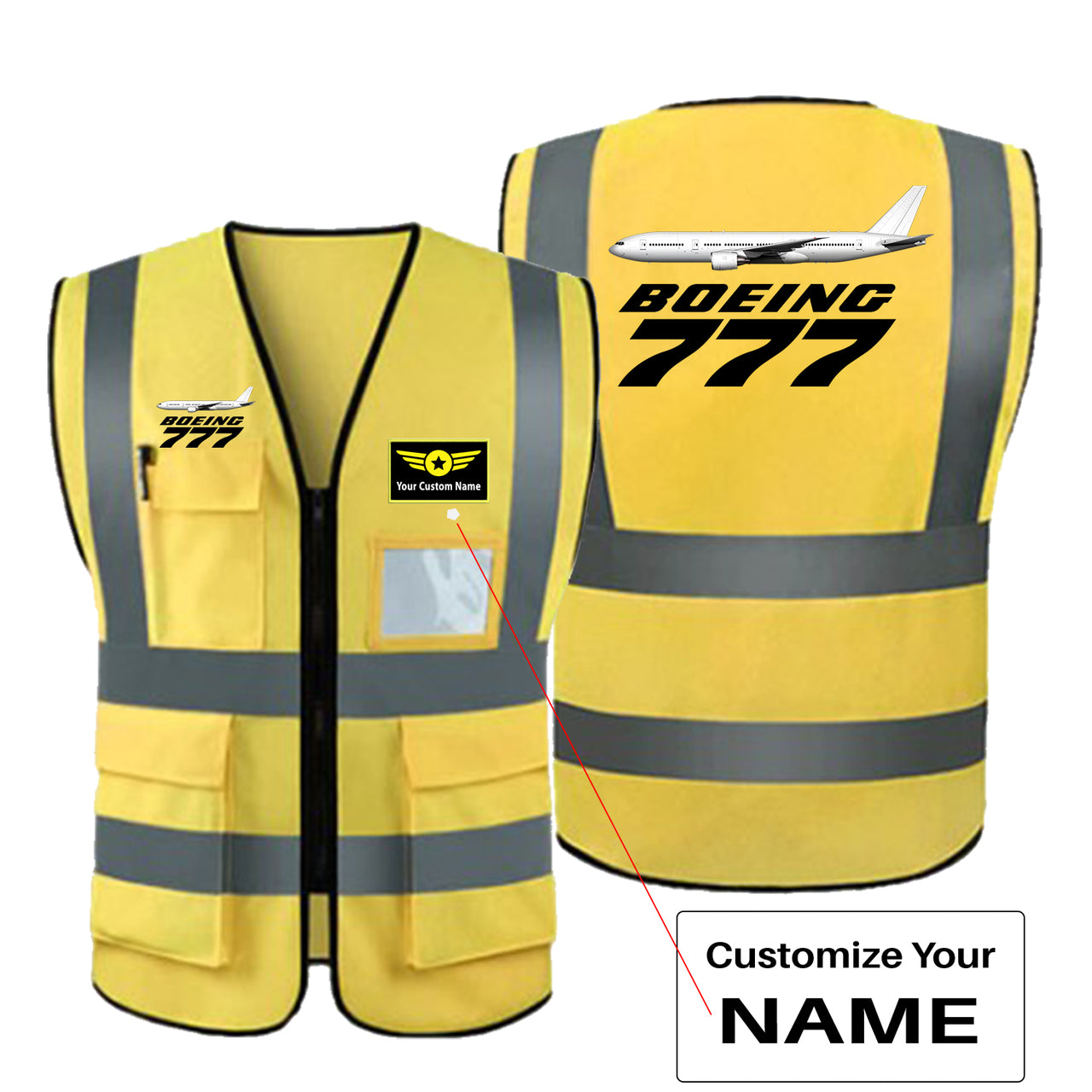 The Boeing 777 Designed Reflective Vests