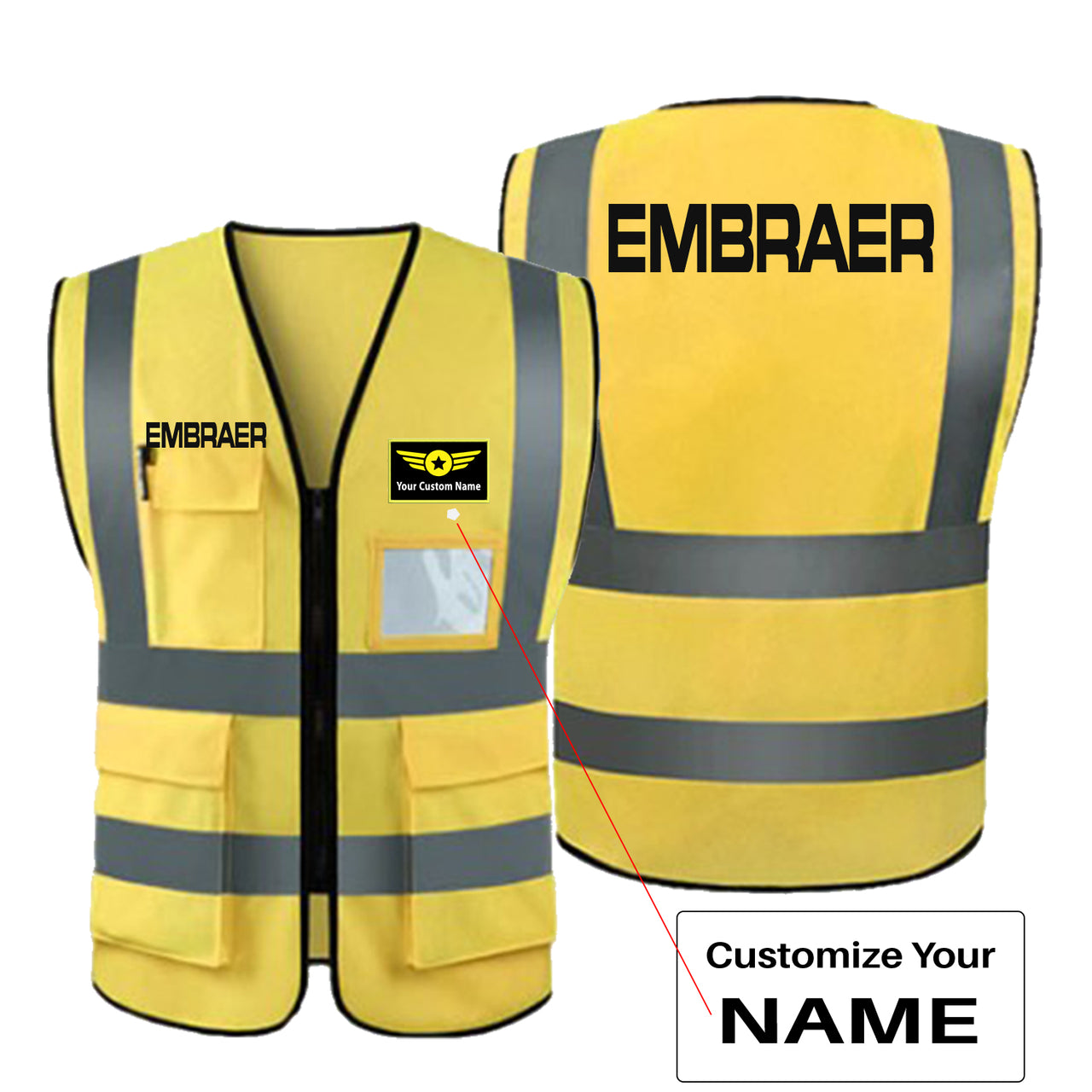 Embraer & Text Designed Reflective Vests